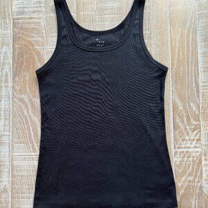 A New Day - Slim Fit Tank Top, Scoopneck, Sleeveless - Black - Size M